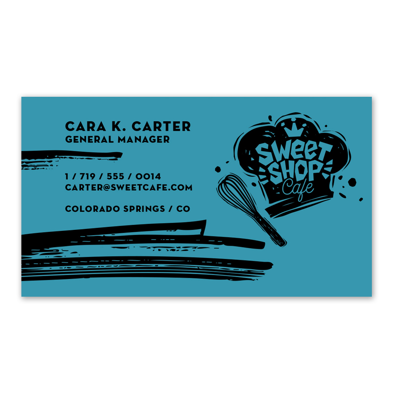 Specialty Business Card - Astrobright 65 lb. - Front Only