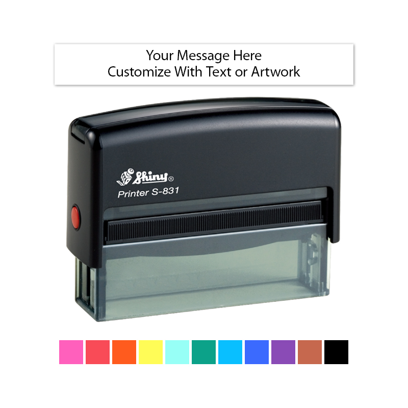 Personalized Book Embosser  Rubber Stamp, Self Inking Stamp or