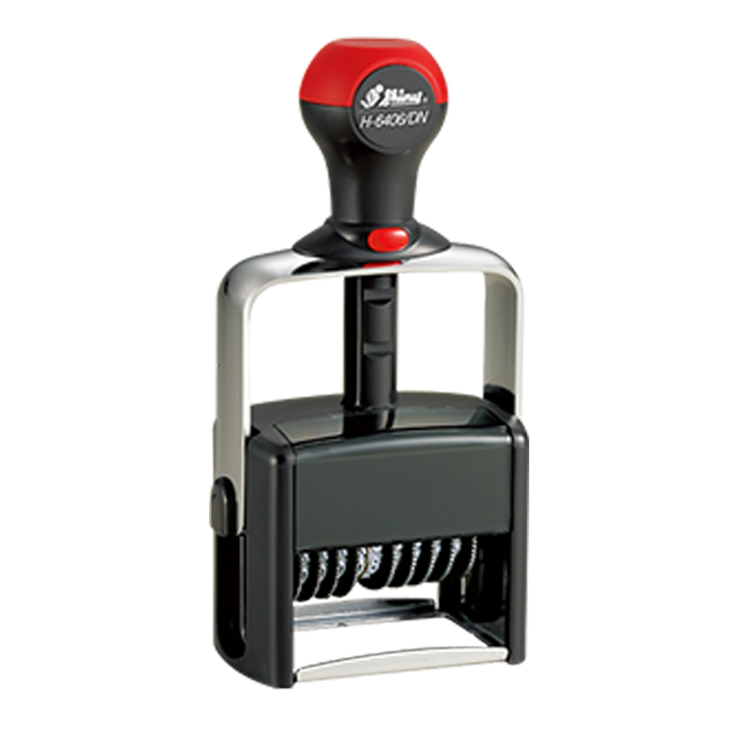 Shiny H-6406-DN Dater with 6 Number Bands | Rubber Stamp Champ