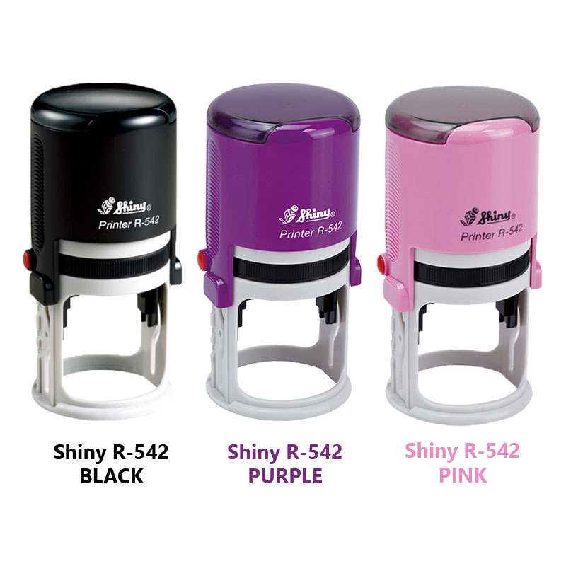Shiny R-542 Custom Round Self Inking Stamp | Rubber Stamp Champ