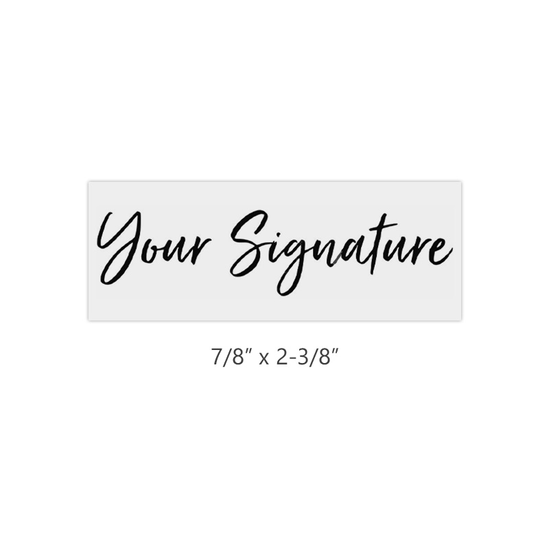 Your Signature Custom Signature Stamp - Customizable Signature Stamp -  Personalized Self-Inking Signature Stamps. Black Blue Red Green or Purple  Ink