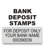 Bank Deposit Rubber Stamps