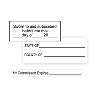 Notary Stock Stamps