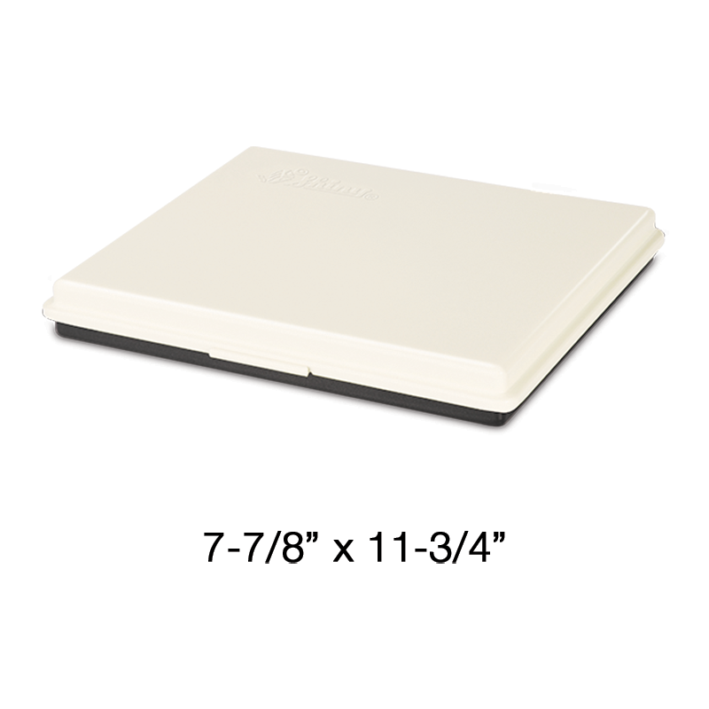 These Shiny heavy duty metal stamp pads, 7-7/8" x 11-3/4" are ideal for use w/ industrial permanent inks. Refill w/ water-based ink/waterproof ink. Orders over $60 ship free!