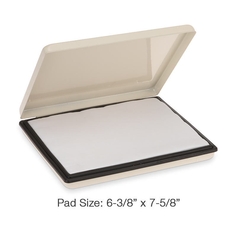 These Trodat heavy duty metal stamp pads, 6-3/8" x 7-5/8" are ideal for use w/ industrial permanent inks. Refill w/ water-based ink/waterproof ink. Orders over $75 ship free!