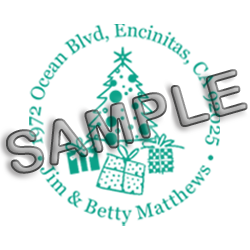 Free Printable Monogram Address Christmas