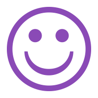 Basic Smiley pre-inked rubber stamp available in purple ink with an impression size of 5/8" in diameter. Fast and free shipping on orders over $100!