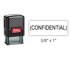 This Shiny 851 1st Checks CONFIDENTIAL stock stamp comes in black only! Refillable & durable. Impression size: 3/8" x 1". Free shipping over $75!