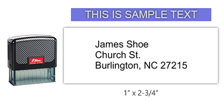 This Shiny 855 1st Checks Supervisor Address custom stamp comes in black only! Refillable & durable. Impression size: 1" x 2-3/4". Free shipping over $75!