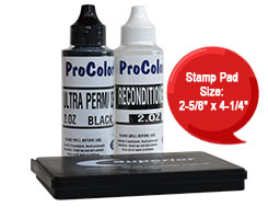 Permanent, acid free, water/fade resistant and fast drying on almost any surface. This kit is used w/ traditional rubber stamps. Orders ship free over $60!