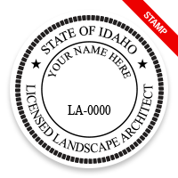 This professional landscape architect stamp for the state of Idaho adheres to state regulations & provides top quality impressions. Orders over $75 ship free.