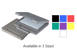 These stamp pads are waterproof and USDA approved for food packaging and most non-porous surfaces. Pad locks tight for storage and ships in 1-2 business day.