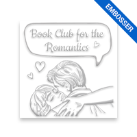 Customize this 1-5/8" square book embosser. Loving embrace speech bubble design. 3 mount options available. Desk, gift and pocket. Fast shipping.