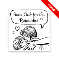 Customize this 1-5/8" square book stamp. Loving embrace speech bubble design. 7 mount options available. Wood, self-inking and pre-inking. Fast shipping.