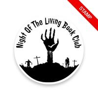 Round book stamp, 1-5/8" diameter. Customize the spooky graveyard design. 6 mount options available. Wood hand stamp, self-inking & pre-inked. Ships fast.