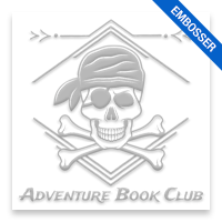 Customize this 2" square book embosser. Skull and crossbones design. Available on the EH desk long reach. Fast shipping.