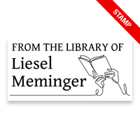 Tailor-made 1" x 2" rectangle book stamp. Line hands holding book design. 5 mount options available. Wood, self-inking, pocket & pre-inking. Fast shipping.