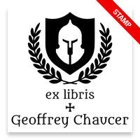 Tailor-made 2" square book stamp. Ex libris shield design. 3 mount options available. Wood hand stamp and pre-inking. Fast shipping.