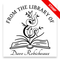 Custom-made 2" square book stamp. Snake in open book design. 3 mount options available. Wood hand stamp and pre-inking. Fast shipping.