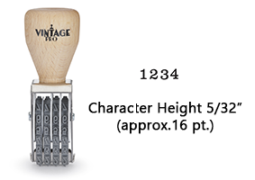 This COLOP non-self-inker 1-4 has a character height of 5/32" & includes 4 bands w/ custom options. Ink pad sold separately. Orders ship free over $100!