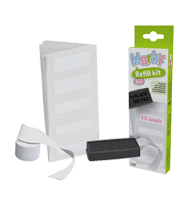 Refill kit for COLOP My Marky stamps. Kit includes: black ink pad, 40 labels & 1m textile tape. Fast and free shipping on orders over $100!