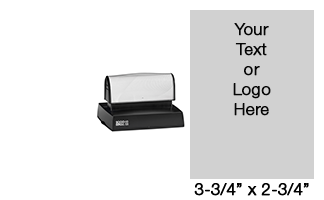 At 3-3/4" x 2-3/4", this stamp has 21 lines of customizable text in your choice of 11 ink colors! Long-lasting impressions and use. Orders over $45 ship free!