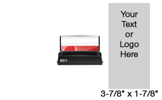 Create a 3-7/8" x 1-7/8" quick drying stamp with 22 lines of your text or artwork in one of 3 ink colors! Impressions are lasting. Orders over $45 ship free!