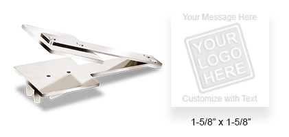 This Shiny Embosser Insert has an impression size of 1-5/8" x 1-5/8" and features 5 lines of customizable text. Perfect for business cards!