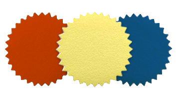 These foil embossing seals come in 50/pk and great for professional documents. Easy peel & stick backing w/ three color options. Orders over $100 ship free!