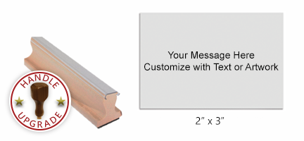 Customize this stamp with up to 12 lines of text or artwork! Ideal for logos, labels or messages! Separate ink pad required. Free shipping on orders over $100!