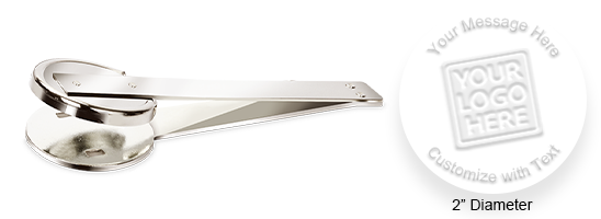 This Shiny EX Long Reach Embosser Insert has an impression size of 2" & features 5 lines of customizable text/custom artwork.