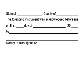 This Notary Acknowledgement stamp will bring convenience & professionalism to any official document. Orders over $75 ship free!