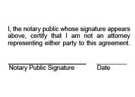 This notary public stamp informs your clients that you are not an attorney and cannot legally perform the duties of one. Orders over $75 ship free!