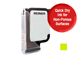 This jetStamp refill cartridge fits models 1025 & comes in quick-dry yellow ink. Great for non-porous surfaces like glass or metal. Free shipping over $100!