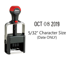 Stock date only 3/16" character height stamp with 12 years included available in 11 ink colors! Great for high volume stamping. Ships in 1-2 business days!