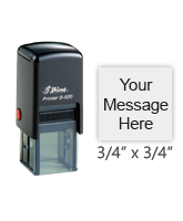 Rubber Stamp Shiny S-722 Customized Office Text Stamper 14x38 MM Self Inking 
