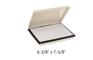 These Trodat heavy duty metal stamp pads, 6-3/8" x 7-5/8" are ideal for use w/ industrial permanent inks. Refill w/ water-based ink/waterproof ink. Orders over $75 ship free!