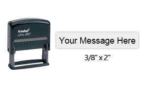  Largest self-Inking Stamp. Up to 8 Lines.This Stamp is Perfect  for Bank Endorsement, Return Address or Custom Message Stamps self Inking  Stamp - 4926 - Impression Size 1-1/2 x 3 