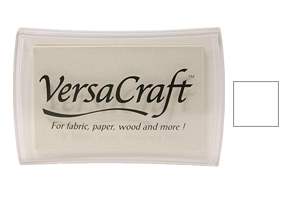 This 3-3/4" x 2-1/2" stamp pad comes in white and is ideal for fabrics and other porous surfaces. Acid Free. Orders over $75 ship free!