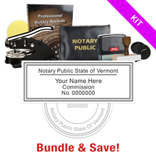 This VT notary pro kit, meets all state requirements & is available on 5 mount choices with rectangle stamp, & seven other items with options to choose from.
