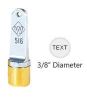 Customize this top quality 3/8" Western inspection stamp free. Use with industrial inks or traditional stamp pad. Ships in 3-5 business days.