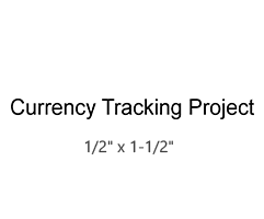 This stock Where's George Currency Tracking Project stamp comes in 4 mount options. Great for stamping/tracking bills. Free shipping over $75!