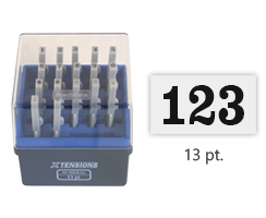 A convenient and adaptable marking solution. Simply connect pieces vertically or horizontally to create a numeric message. Great for hard to reach locations.