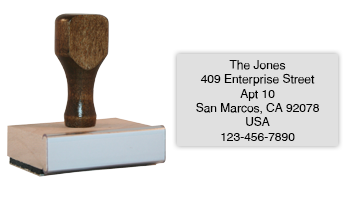 6-7 Line Address Hand Stamp | Rubber Stamp Champ