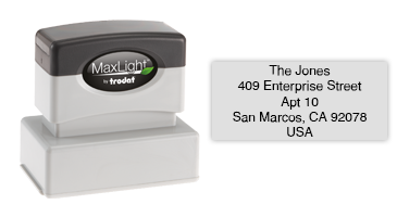 5 Line Address Pre-Inked MaxLight XL-125 | Rubber Stamp Champ