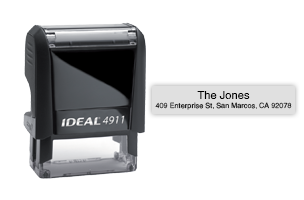 2 Line Address Self-Inking Ideal 4911 | Rubber Stamp Champ