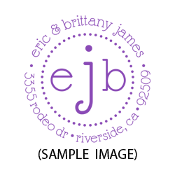 Lower Case Initial round monogram address stamp in 11 vibrant ink colors and choose between 3 impression mounts. Fast & free shipping on orders $45 and over!