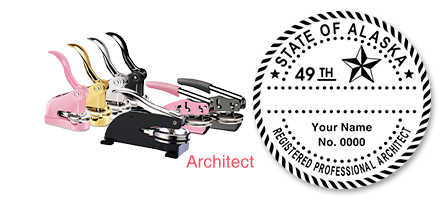 This professional architect embosser for the state of Alaska adheres to state regulations and provides top quality impressions. Orders over $60 ship free.