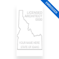 This professional architect embosser for the state of Idaho adheres to state regulations and provides top quality impressions. Orders over $75 ship free.