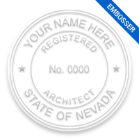 This professional architect embosser for the state of Nevada adheres to state regulations and provides top quality impressions. Orders over $75 ship free.